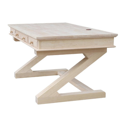 Executive Desk - With Zosiac Base, Unfinished