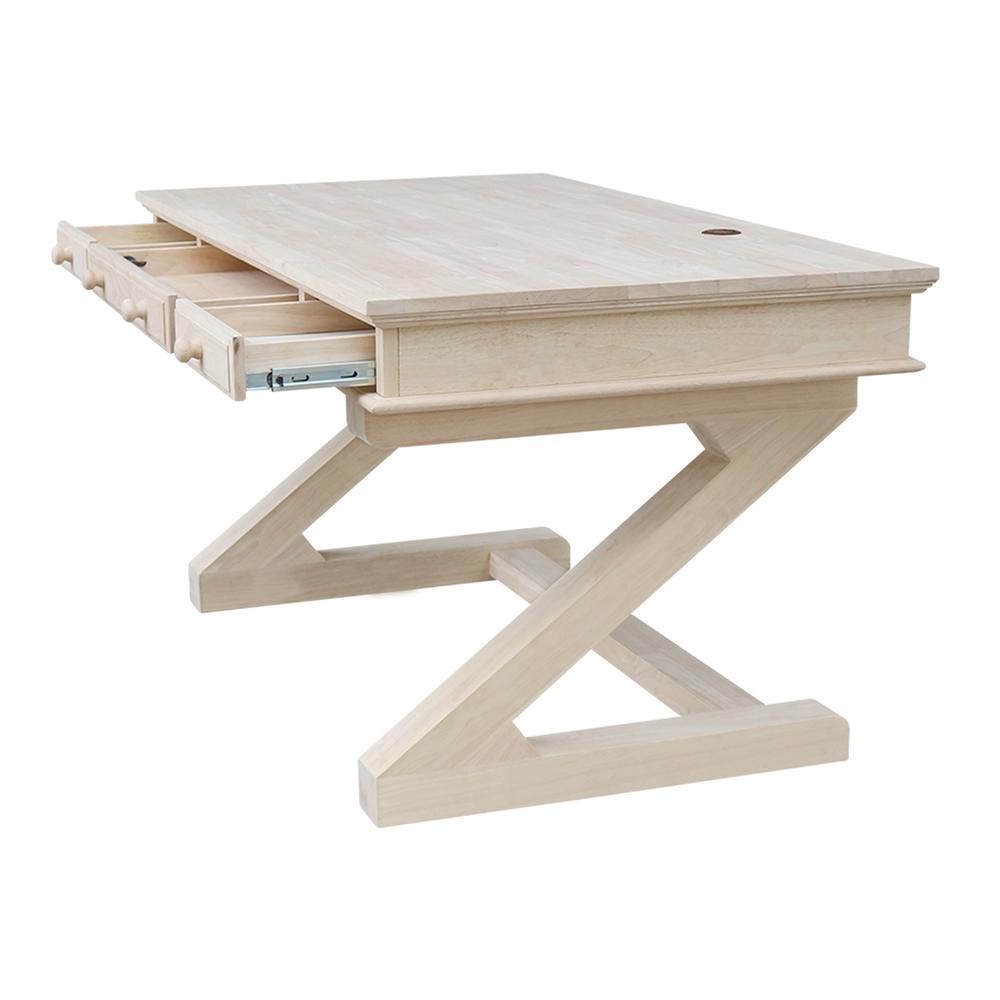 Executive Desk - With Zosiac Base, Unfinished