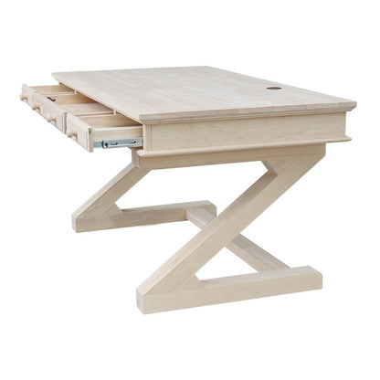 Executive Desk - With Zosiac Base, Unfinished