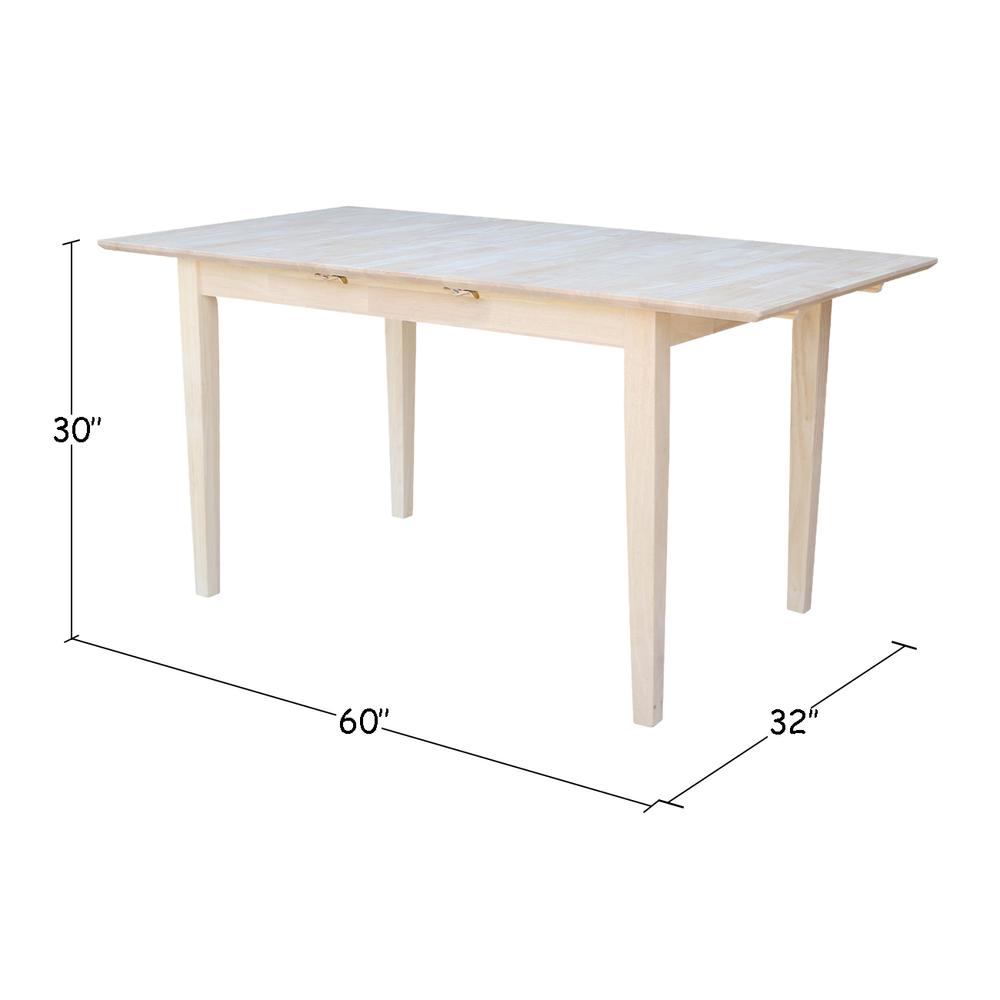 Table With Butterfly Extension, Unfinished