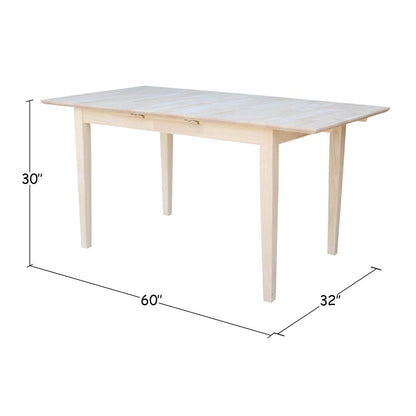 Table With Butterfly Extension, Unfinished