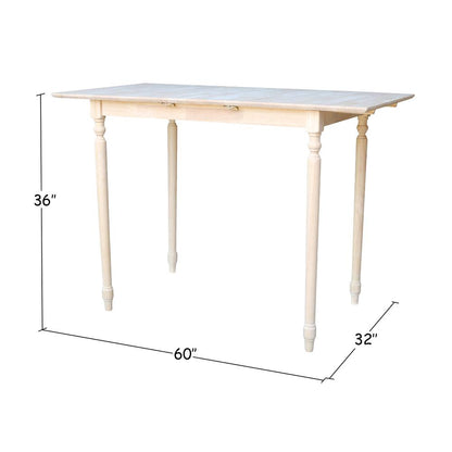 Table With Butterfly Extension, Unfinished