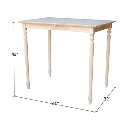 Table With Butterfly Extension, Unfinished