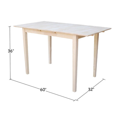 Table With Butterfly Extension, Unfinished