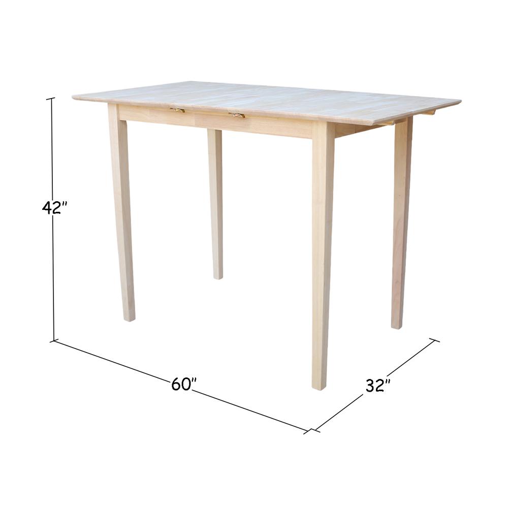 Table With Butterfly Extension, Unfinished