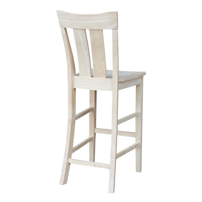 Ava Bar height Stool - 30" Seat Height, Unfinished