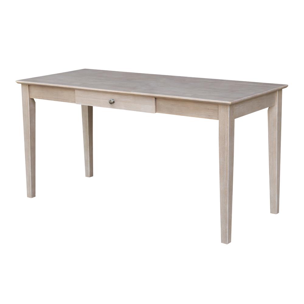 Writing Desk With Drawer - Large, Washed Gray Taupe