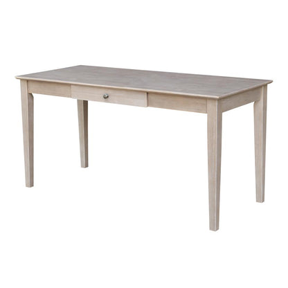 Writing Desk With Drawer - Large, Washed Gray Taupe