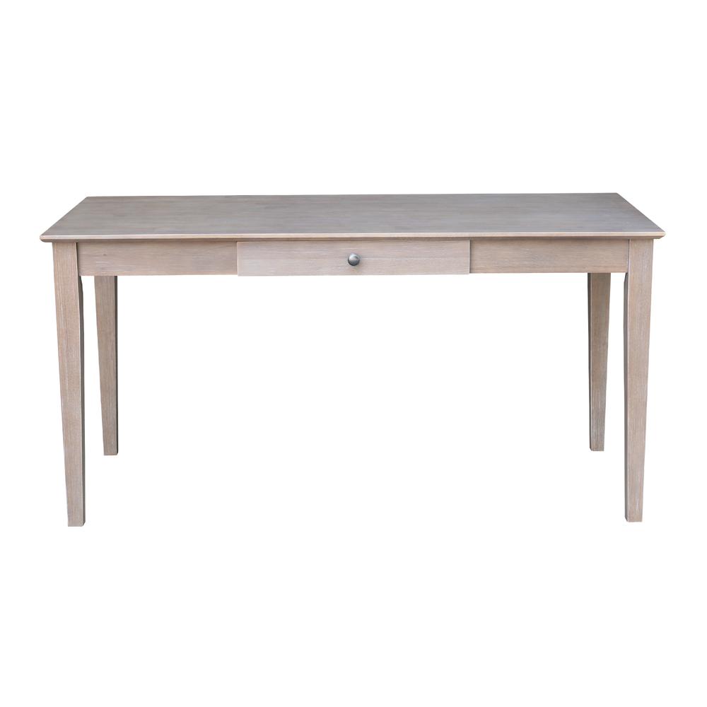 Writing Desk With Drawer - Large, Washed Gray Taupe