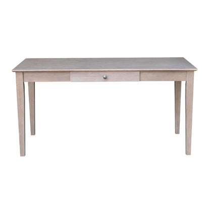 Writing Desk With Drawer - Large, Washed Gray Taupe