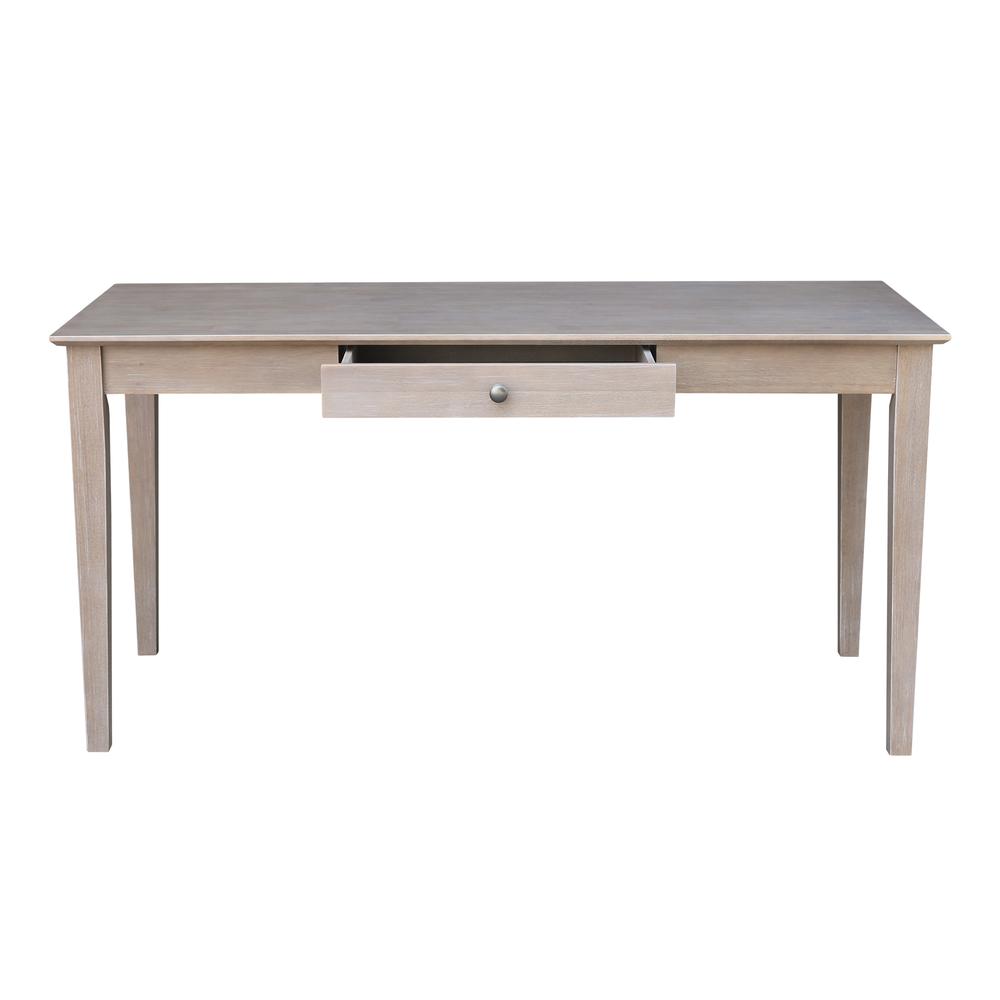 Writing Desk With Drawer - Large, Washed Gray Taupe