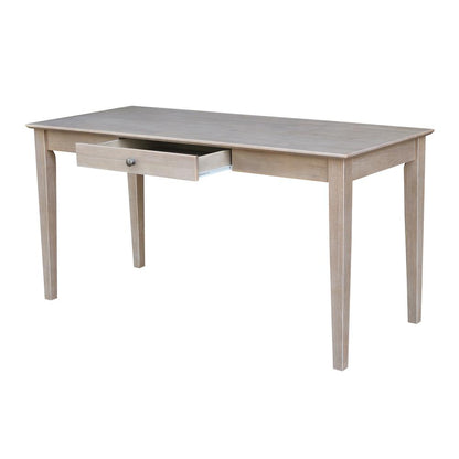 Writing Desk With Drawer - Large, Washed Gray Taupe