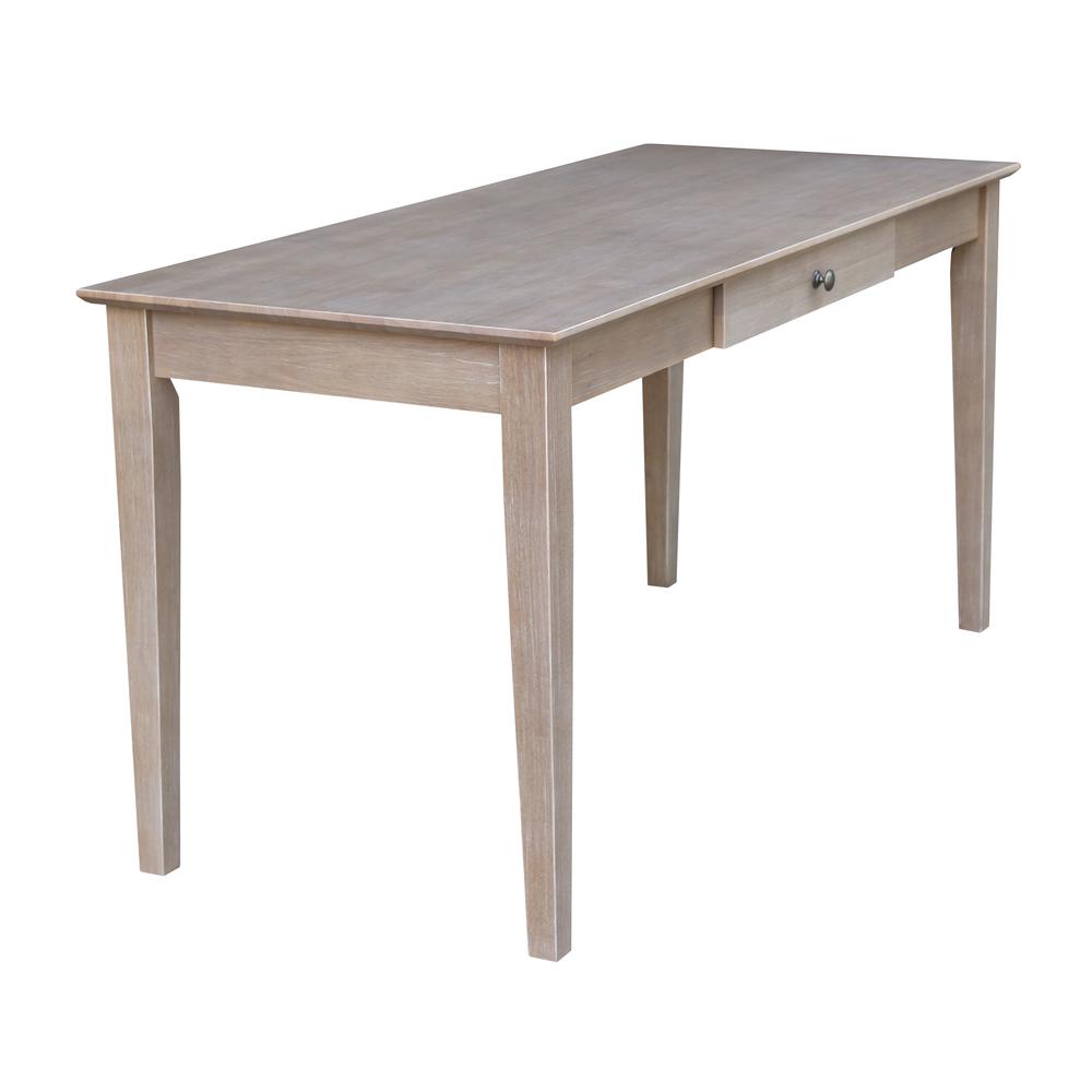 Writing Desk With Drawer - Large, Washed Gray Taupe