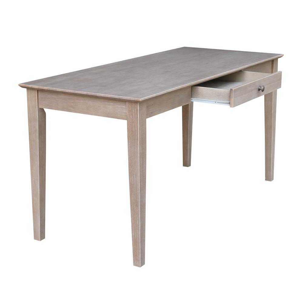Writing Desk With Drawer - Large, Washed Gray Taupe