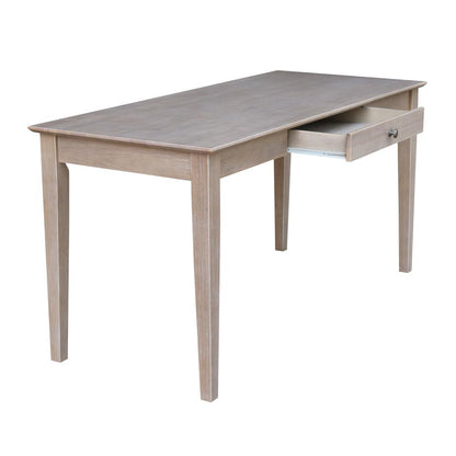 Writing Desk With Drawer - Large, Washed Gray Taupe