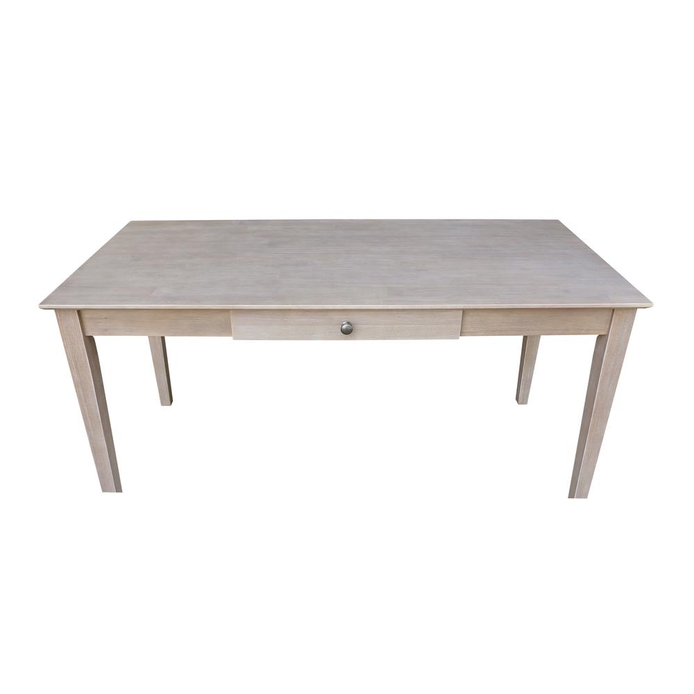 Writing Desk With Drawer - Large, Washed Gray Taupe