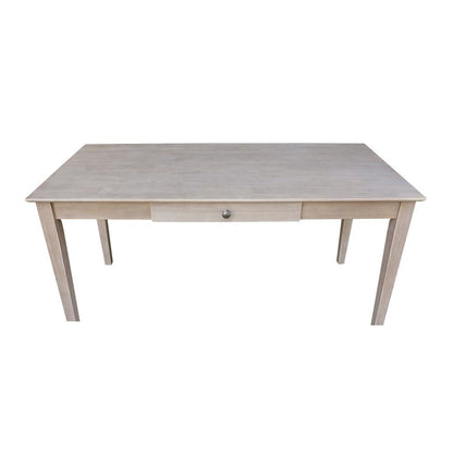 Writing Desk With Drawer - Large, Washed Gray Taupe