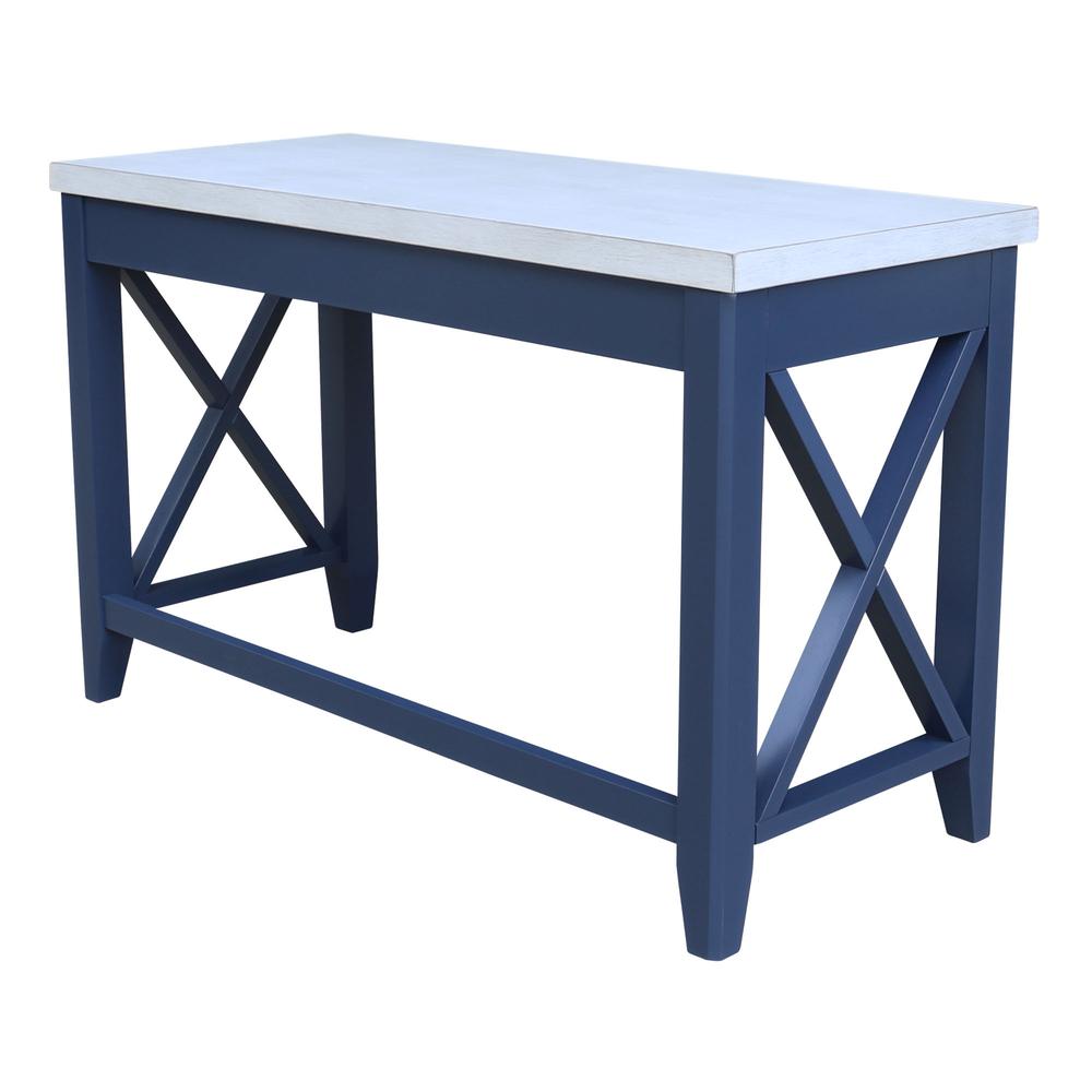 Hampton Desk in Blue/chalk