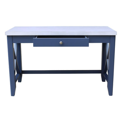 Hampton Desk in Blue/chalk