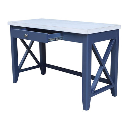 Hampton Desk in Blue/chalk
