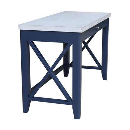 Hampton Desk in Blue/chalk