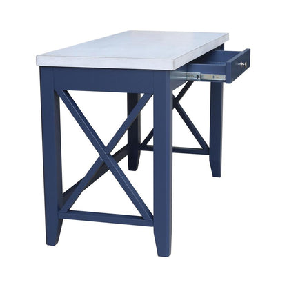 Hampton Desk in Blue/chalk