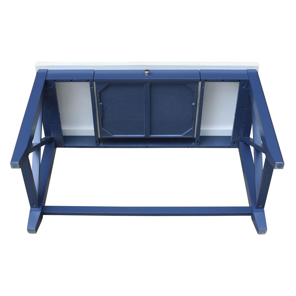 Hampton Desk in Blue/chalk