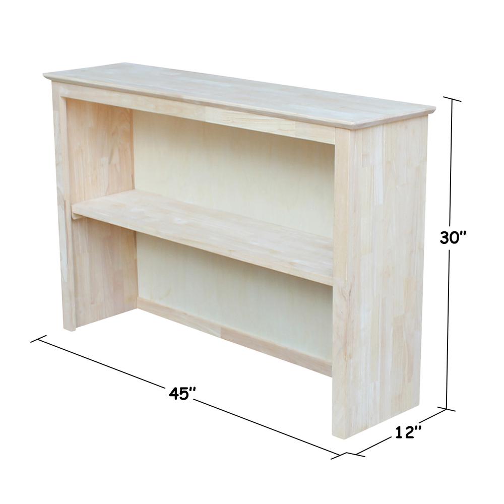 Hutch For Brooklyn Desk, Unfinished