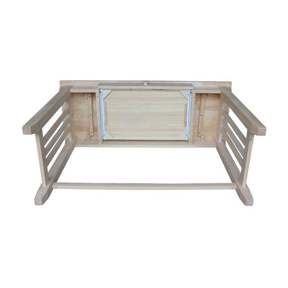 Mission Desk With Drawer, Unfinished
