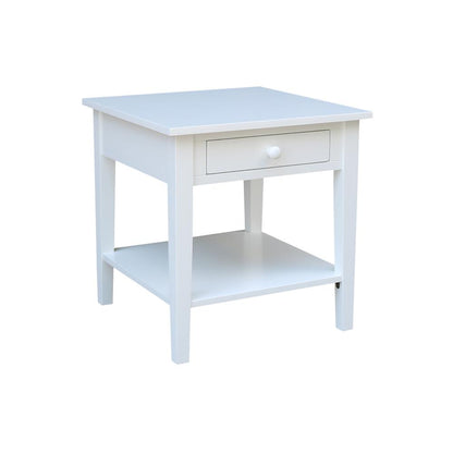 Spencer End Table in White