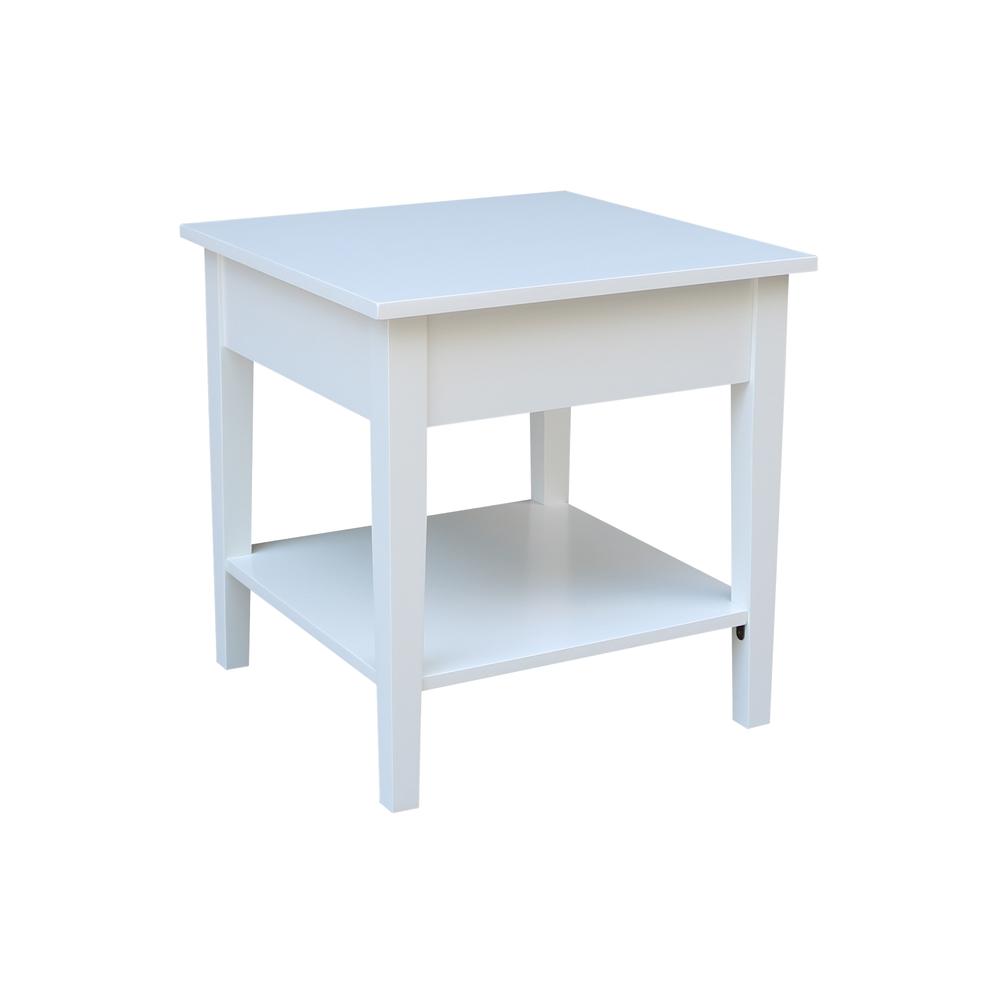Spencer End Table in White