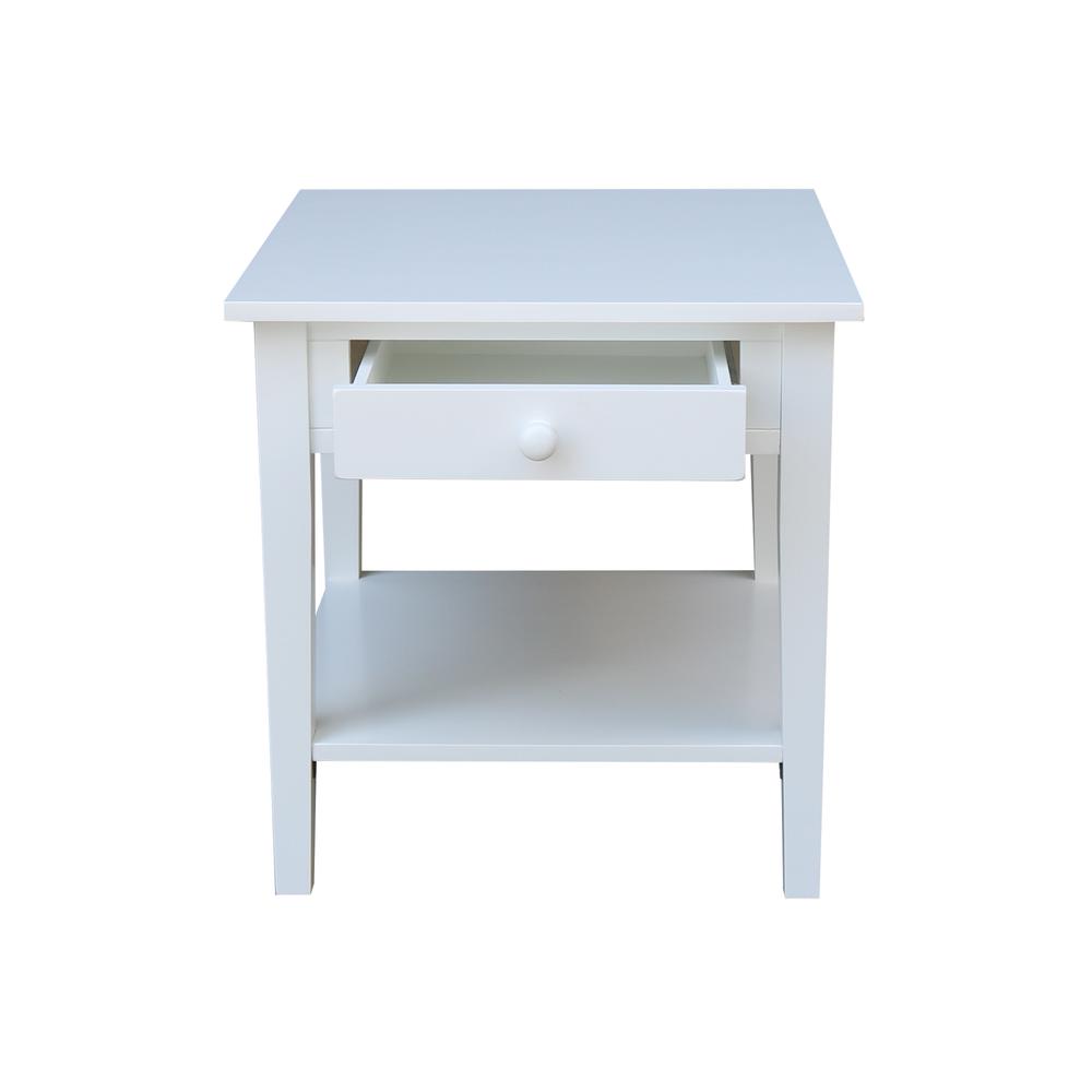 Spencer End Table in White