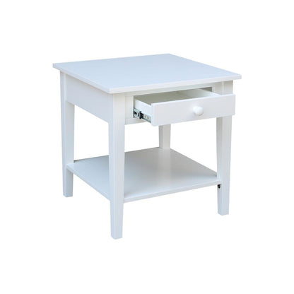 Spencer End Table in White