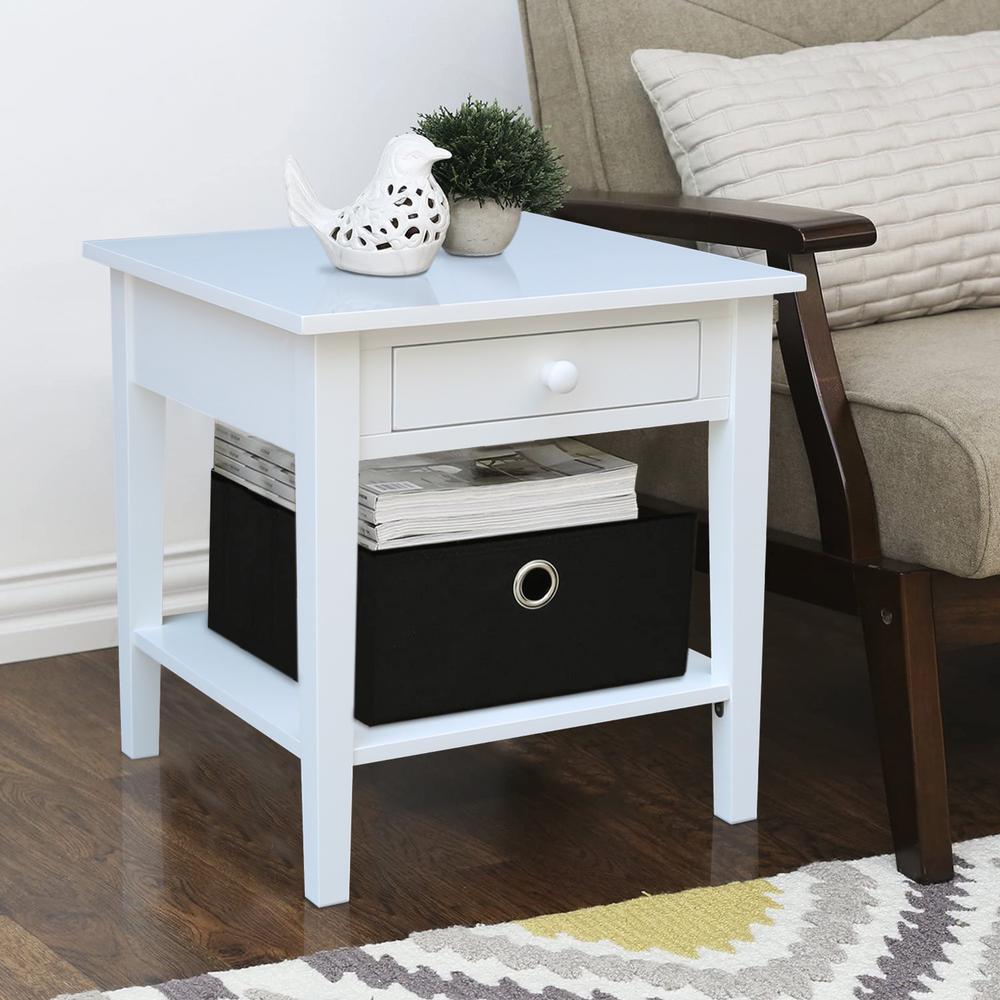 Spencer End Table in White