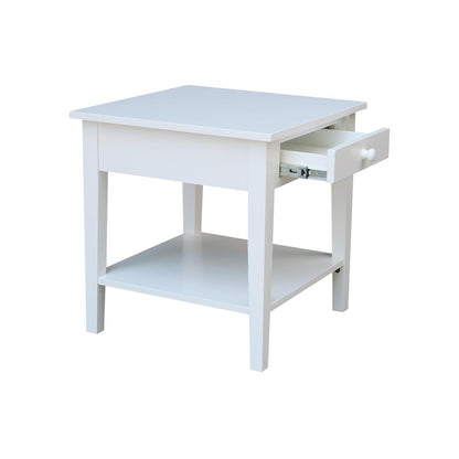 Spencer End Table in White