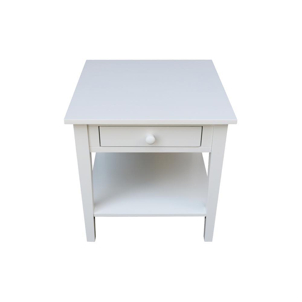 Spencer End Table in White