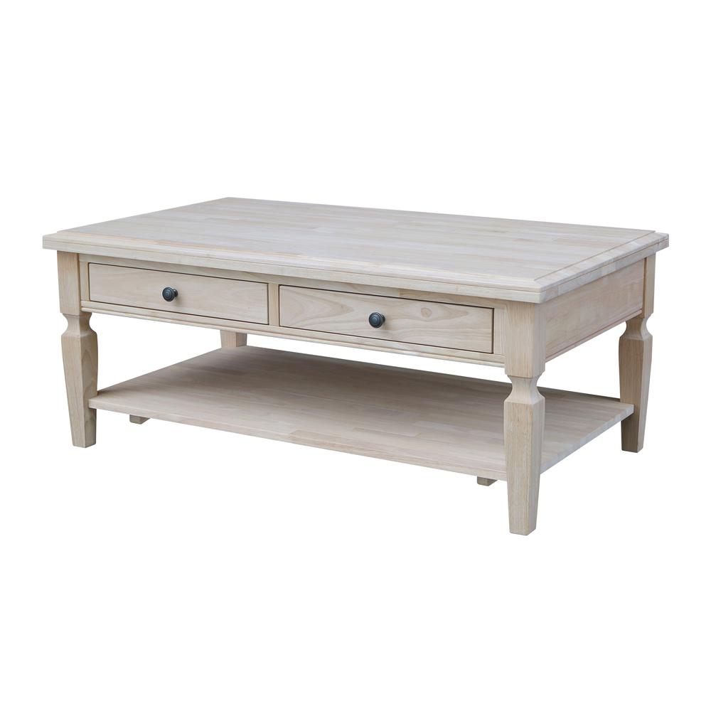 Vista Coffee Table, Unfinished, Unfinished