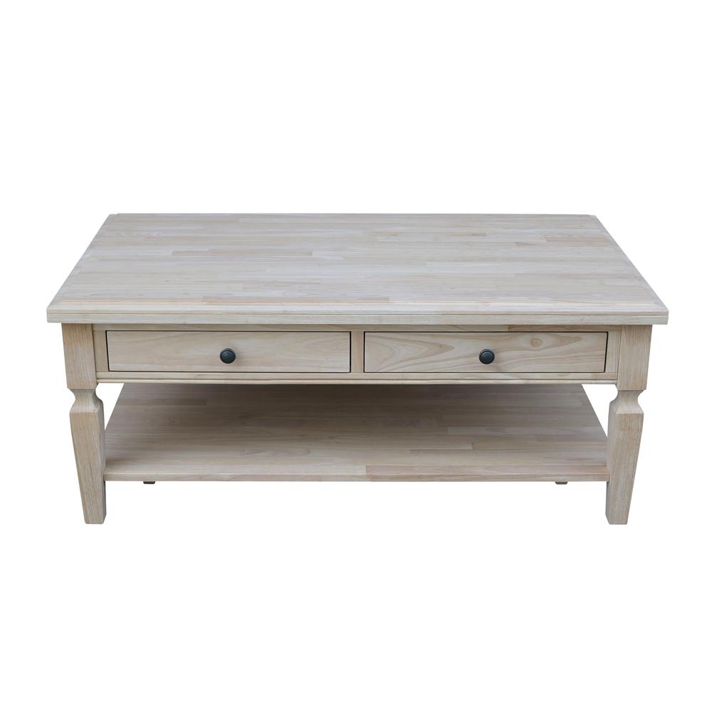 Vista Coffee Table, Unfinished, Unfinished