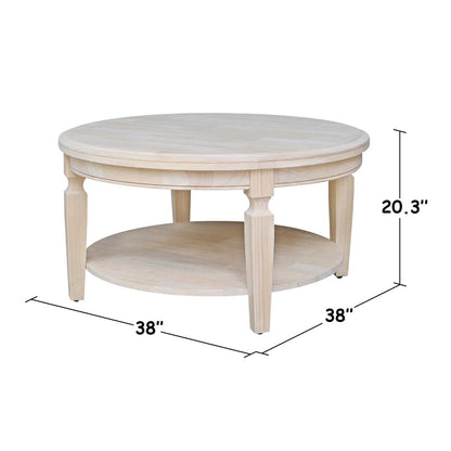 Vista Coffee Table, Unfinished, Unfinished