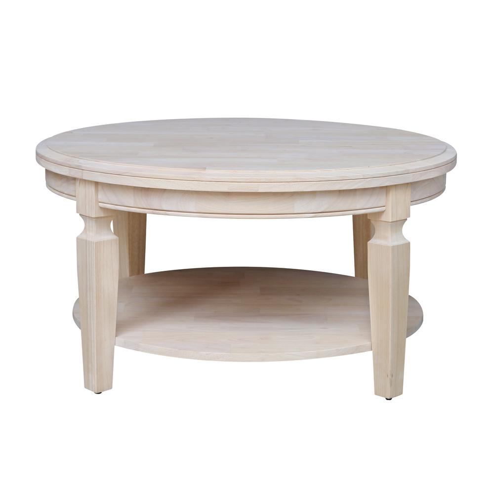 Vista Coffee Table, Unfinished, Unfinished