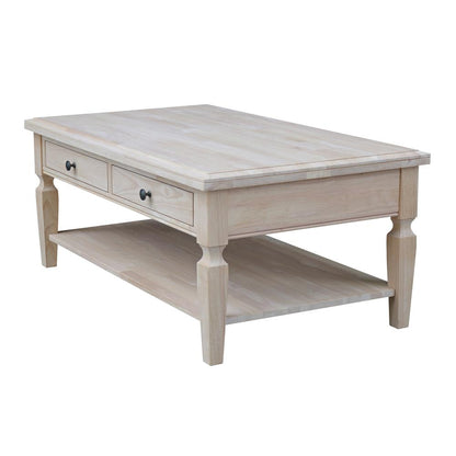 Vista Coffee Table, Unfinished, Unfinished