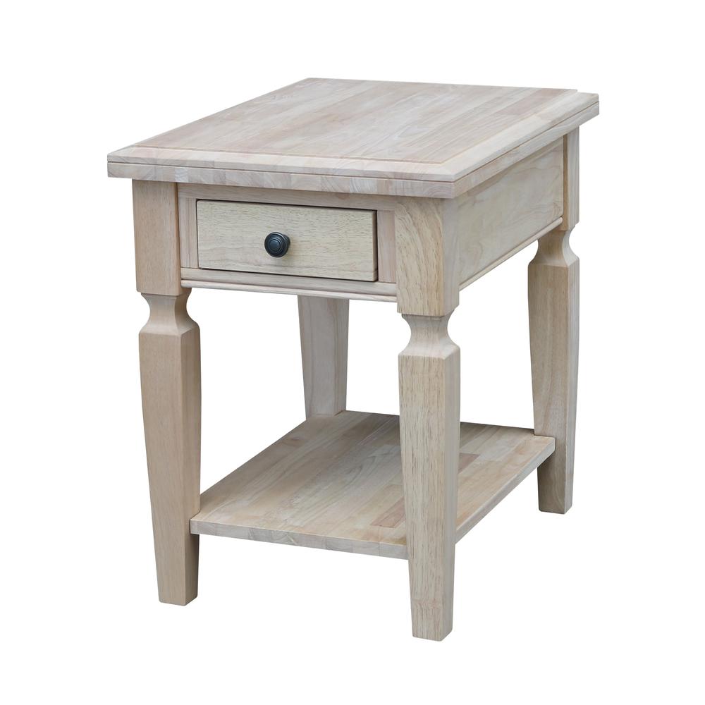 Vista End Table, Unfinished, Unfinished