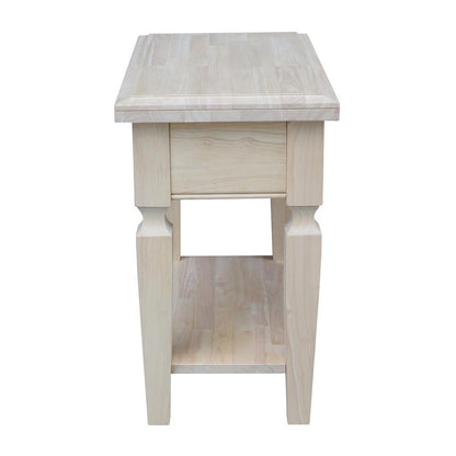 Vista End Table, Unfinished, Unfinished