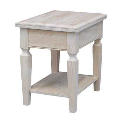 Vista End Table, Unfinished, Unfinished