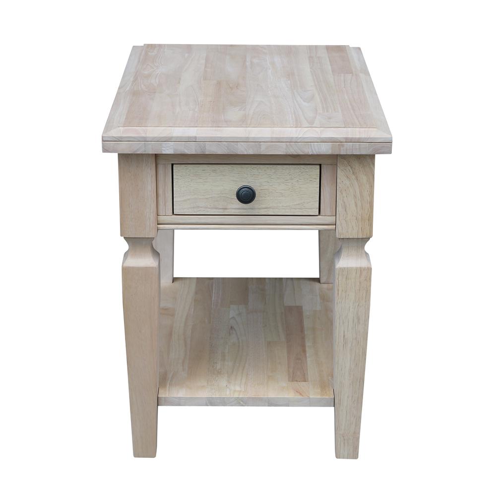Vista End Table, Unfinished, Unfinished