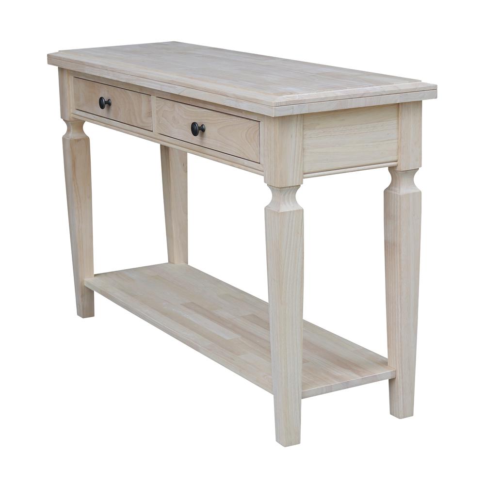 Vista Console/Sofa Table, Unfinished, Unfinished