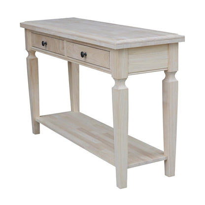 Vista Console/Sofa Table, Unfinished, Unfinished