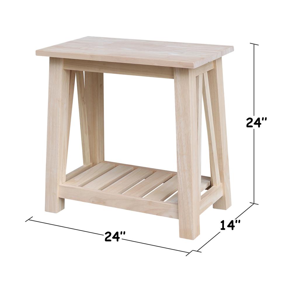 Surrey Side Table, Ready to finish