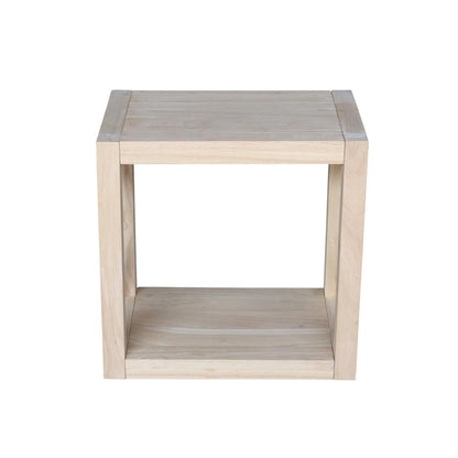 Hampton Narrow End Table, Unfinished