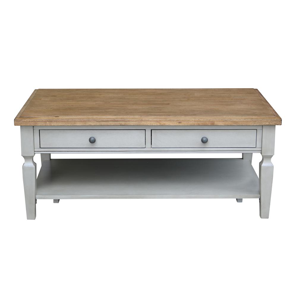 Vista Coffee Table, Hickory/Stone Finish, Hickory/Stone